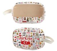 WSNANG Turkey City Trip Clear Toiletry Pouch Turkey Istanbul Travel Souvenir Makeup Bag Turkey Vacation Gifts, Turkey CMB, Modern