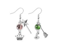 WSNANG Witch Musical Inspired Gift Witch Hat Charm Bracelet/Necklace Musical Character Keychain Musical Jewelry, One Size, Stainless Steel, No Gemstone