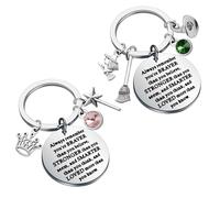 WSNANG Witch Musical Inspired Gift Witch Hat Charm Bracelet/Necklace Musical Character Keychain Musical Jewelry, One Size, Stainless Steel, No Gemstone