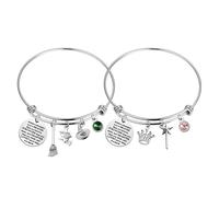 WSNANG Witch Musical Inspired Gift Witch Hat Charm Bracelet/Necklace Musical Character Keychain Musical Jewelry, One Size, Stainless Steel, no gemstone