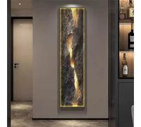 WSNCXFW 3D Wall Art Decor with Led Lights, USB Plug-In Power Supply Modern Art Wall Sculptures Painting,Chinese Wall Hanging Painting,for Home, Entrance Corridor, Study,B,50 * 200cm
