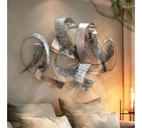 WSNCXFW Abstract Geometric Metal Wall Art Decor, 47.24''x29.92''Large Wall-mounted Handmade Wall Hanging Decoration,Modern 3D Wall Sculptures,for Living Room, Dining Room, Bedroom