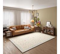 WSNCXFW Graphene Electric Heated Rug, Carpet Floor Heating Mat with Timer, Fast Heating Heated Foot Warmer Indoor Space Heater for Living Room Bedroom Office,F,80 * 120CM