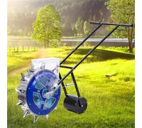 WSNCXFW Hand Push Garden Seeder Roller, Peanut Corn Bean Planter,Precision Garden Push Seeder Machine,Adjustable Seeding Quantity Depth,Lawn & Garden Spreaders,for Sowing Seeds, Plants,10 mouths