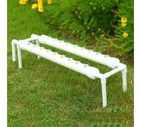WSNCXFW Hydroponics Growing System Kit, Balcony-Type Hydroponic Vegetable Growing Machine,Single-Layer Hydroponic Planting Rack,PVC-Pipe Hydroponic Garden Planting,for Vegetables,Fruits,Herb,A