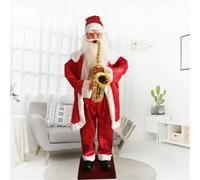 WSNCXFW Life Size Singing and Dancing Santa Claus, 6ft/180cm Electric Animated Musical Moving Figure Statue,Christmas Decoration for Outdoor/Indoor Garden,B