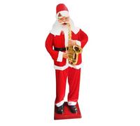 WSNCXFW Life Size Singing and Dancing Santa Claus, 6ft/180cm Electric Animated Musical Moving Figure Statue,Christmas Decoration for Outdoor/Indoor Garden,G