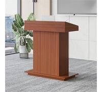 WSNCXFW Mobile Wooden Podium Stand, Modern Professional Wedding Speech Lecterns & Podiums,Teacher's Desk,Church Pulpit,for Restaurants, Seminars & Schools,teak,80cm