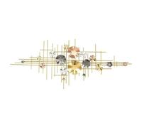 WSNCXFW Modern Geometric Line Metal Wall Art Decor, Large Minimalist Metal Wall Décor, Abstract Metal Irregular 3D Wall Sculpture Home Decoration,for Living Room Background Office
