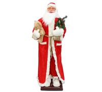 WSNCXFW Singing Dancing Santa Claus, Life Size Electric Santa Statue, Animated Santa Claus, Musical Moving Figure Christmas Decoration,1.8M,G