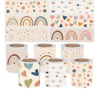 WSNDM 6PCS Bulletin board border paper card,10m/roll, Classroom Borders for Bulletin Board, Display Borders for Classrooms, Colorful Classroom notice board border, display border Decoration