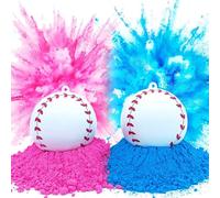 WSNDM Party & Gifts Gender Reveal Exploding Baseball, Contains Blue, Pink Powder And Two Tees For Boy Or Girl Baby Surprise Gender Reveal Ideas