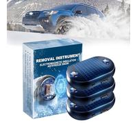 Wsndyjia 3Pcs Electromagnetic Wave Anti Freezing And Snow Removal Device, Snow Remover Device Defroster, Car Interference Antifreeze Instrument Solar Powered Cars Deicer Gadget Anti-freeze Molecular