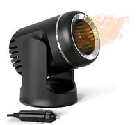 Wsndyjia Car Heater, Portable 12V 120W Car Heaters & Defroster, Plug into Cigarette Lighter for Windshield Defogger with 360° Rotary, Car Heaters for Vehicle Car