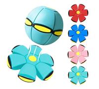 Wsndyjia Magic Bouncing Ball, Dog Toy Flying Saucer, Pop Up Balls Interactive Pet Toys, Safe & Durable Dual Form Freely Switchable for Indoor & Outdoor (LightBlue)