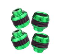 WSNWWKDD Fairing Kits 4Pcs Universal Motorcycle Wheel Protection Crash Pad Crash Protectors Alloy Falling Front Fork Slider Cups Frame Guards(4Pcs Green A)