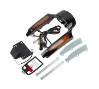 WSNZYT Motorcycle Rear LED Tail Light Motorcycle Turn Signal Running Brake Light Rear Extension Fascia For Touring For Road For King For Electra For Glide 2009-2020