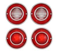 WSNZYT Tail Light Rear Stop Car 4Pcs/Set Tail Lights Backup Light For Corvette C3 1975 1976 1977 1978 1979 Car Signal Lamp Without Bulb