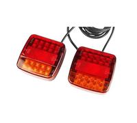 WSNZYT Tail Light Rear Stop Car Rear Towing Tail Light 12V 24V 10m LED 7 Pin Trailer Universal Brake Stop Lamp License Number Plate Reflector