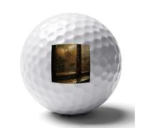 WSOIHFEC Rain Hits The Window Golf Ball for Rubber,Golf Balls Maximized Distance,Personalized Golf Balls for Golfers,Dads