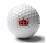 WSOIHFEC Red Crown Golf Ball for Rubber,Golf Balls Maximized Distance,Personalized Golf Balls for Golfers,Dads