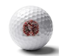 WSOIHFEC Red Paper Cut Style Golf Ball for Rubber,Golf Balls Maximized Distance,Personalized Golf Balls for Golfers,Dads