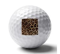 WSOIHFEC Rough Leopard Print Golf Ball for Rubber,Golf Balls Maximized Distance,Personalized Golf Balls for Golfers,Dads