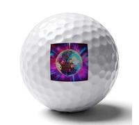 WSOIHFEC Space Disco Ball Soft Golf Balls,Practice Golf Balls Dimple Design,Golf Practice Balls Home/Indoor/Backyard Training