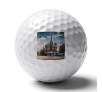 WSOIHFEC St Basil Cathedral Red Square in Moscow Soft Golf Balls,Practice Golf Balls Dimple Design,Golf Practice Balls Home/Indoor/Backyard Training
