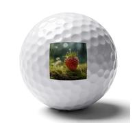 WSOIHFEC Strawberries on The Ground Soft Golf Balls,Practice Golf Balls Dimple Design,Golf Practice Balls Home/Indoor/Backyard Training