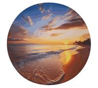 WSOIHFEC Sunrise on The Beach Seat Cushion Round Chair Pad