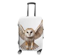 WSOIHFEC Travel Luggage Cover Elastic Suitcase Cover A Barn Owl Luggage Cover Anti-Scratch Suitcase Protector Washable Dustproof Baggage Cover Fits 18-32 Inch Luggages, A Barn Owl, XL