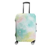 WSOIHFEC Travel Luggage Cover Elastic Suitcase Cover Blue Abstract Cloud Luggage Cover Anti-Scratch Suitcase Protector Washable Dustproof Baggage Cover Fits 18-32 Inch Luggages, Blue Abstract Cloud,