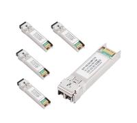 WSOLDMA 10G SFP Module 1/5/10 Pairs, Single/Multimode, Dual LC, 1310nm/1550nm, Transceiver Module for Cisco Mikrotik Ubiquiti Zyxel Ethernet Switch, Hot Pluggable (5 Pair, 10km)