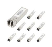 WSOLDMA 16G SFP Optical Module, 850nm/1310nm Dual Fiber LC Transceiver, Multimode/Singlemode, 300m/10km/20km Transmission for Cisco Mikrotik Ubiquiti Zyxel Ethernet Switch (10PCS 20KM)