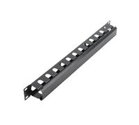WSOLDMA 1U Cable Manager Horizontal Rack Mount with 24-Port for 19 Inch Server Rack or Cabinet