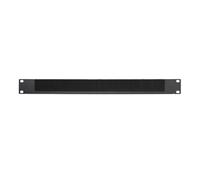 WSOLDMA 1U Half-Open Brush Panel Rack Mount Blanking Plate Cable Management Panel for 19-inch Rack or Cabinet Black