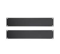 WSOLDMA 2-Pack 2U Blank Panel Metal Rack Mount, 19 Inches, Blanking Panel for Server Rack Enclosure or Cabinet, Black