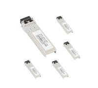 WSOLDMA 25G SFP Fiber Module, 850nm/1310nm Dual Fiber LC Transceiver, Multimode/Singlemode, 100m/10km/40km, Hot Pluggable for Cisco Mikrotik Ubiquiti Zyxel Ethernet Switch (40KM-5PCS)
