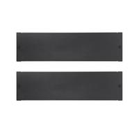 WSOLDMA 3U 19-Inch Blank Panel 2PCS, Metal Rack Mount Panel for Network Server or Cabinet in Black