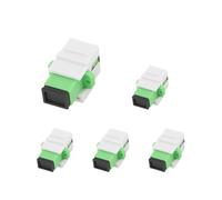 WSOLDMA 5 Pack SC Fiber Optic Coupler Singlemode Keystone Jack Fiber Optic Cable Adapter for Patch Panels/Wall Plates