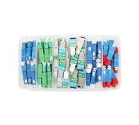 WSOLDMA 72PCS Fiber Optic Coupler Kit - Fiber Adapter Kit for SC to LC/UPC, LC/APC, SC/UPC, FC/UPC & ST/UPC Cable Conversion