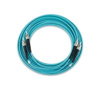 WSOLDMA OM3 10G Multimode Duplex ST to ST Fiber Patch Cord(1m) | Features ceramic ferrule, OM3 duplex design with steady 10G speed for optical network and testing applications