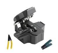 WSOLDMA Optical Fiber Cleaver High Precision for 0.25mm/0.9mm/3.0mm Coating Diameter Fiber Cold Splicing/Hot Melting Angle <0.5 Degree,48,000 Times