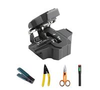 WSOLDMA Optical Fiber Cleaver High Precision for 0.25mm/0.9mm/3.0mm Coating Diameter Fiber Cold Splicing/Hot Melting Angle <0.5 Degree,48,000 Times