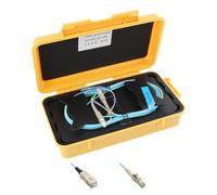 WSOLDMA OTDR Launch Cable Box 500m, SC/UPC-LC/UPC OM4 Multimode Fiber Optic Test Tool Dead Zone Eliminator
