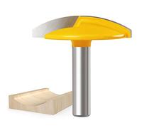WSOOX 1/4 Inch Shank Horizontal Crown Router Bit for Woodworking (R:1-1/2")