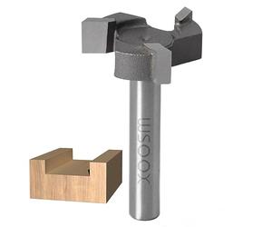 WSOOX CNC Spoilboard Surfacing Router Bit, 1/4 Inch Shank Slab Flattening Planing Bits 1'' Cutting Diameter Carbide Planer Bit Woodworking Router Tool