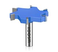 WSOOX CNC Spoilboard Surfacing Router Bit, Carbide, Extra Large 3-11/32 Inch(85mm), 1/2 inch Shank