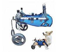 WSPWFQ Adjustable Dog Wheelchair for Rear Legs - Breathable Mesh Harness, Mobility Aid for Small/Medium Pets, Durable Rear Support Cart(XS)